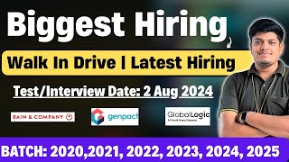 🔥Biggest Hiring  Walk in Drive amp Off Campus  2020 2021 2022 2023 2024 2025 BATCH  Apply Now [upl. by Weisbrodt796]