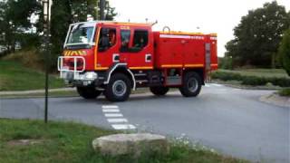 pompiers qui part sur un feu de landes [upl. by Eneja]