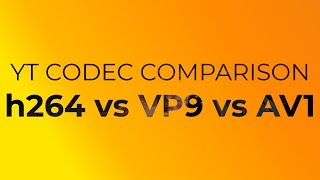 Comparison of Youtube video codecs h264 VP9 AV1 [upl. by Aihtekal]