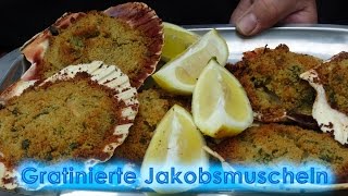 214 Gratinierte Jakobsmuscheln  mediterraner Klassiker der Sonderklasse  so schmeckt Italien [upl. by Eelasor]