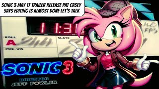 Sonic 3 May 17 Trailer Pat Cassey Info I Did Some Detective Work Lets Talk SEGA NEWS [upl. by Enytsirhc]