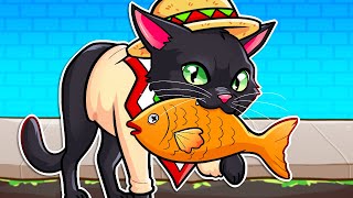 Me convertí en un gato 🐈🏙️🐈‍⬛ SILVIOGAMER en Little Kitty Big City 🐟 [upl. by Broeker]