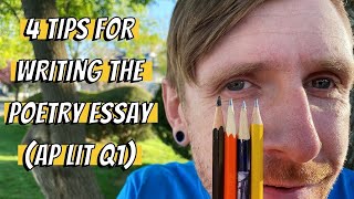 4 TIPS for WRITING a POETRY ESSAY AP LIT Question 1 [upl. by Adirahs]