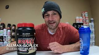 Review Allmax Isoflex Blueberry Muffin [upl. by Ennywg]