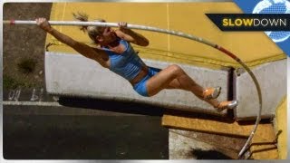 High Flying Pole Vault In SLOW MOTION [upl. by Dituri]