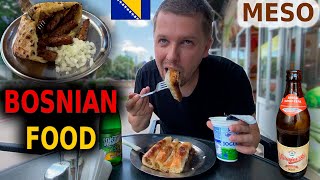 BOSNIAN FOOD CULTURE IS CRAZY 🥘🇧🇦 Sarajevo food tour [upl. by Anaizit589]