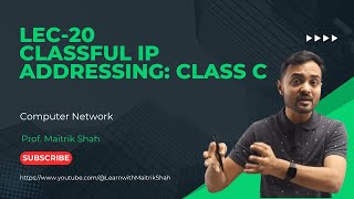 Lec20 Classful IP Addressing  Class C [upl. by Mahda]