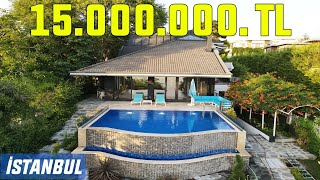 İstanbulda Gizli Cennet 15000000TLlik Lüks Villa Turu I Özel Spa  Sonsuzluk Havuzu Evturu [upl. by Haibot]