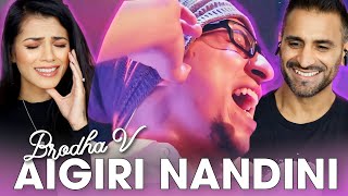 AIGIRI NANDINI Hip Hop Version  Brodha V LIVE in Bangalore  REACTION [upl. by Merril]