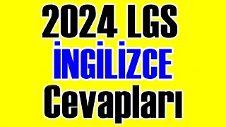 2024 LGS İngilizce Cevapları [upl. by Gustavus558]