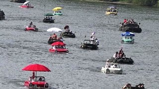 Schwimmwagen Amphibcar OldtimerTreffen in TrabenTrarbach Mosel 2014 [upl. by Anovahs]