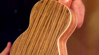 Uke Republic Ohana SK22Z solid sprucezebrawood back and sides [upl. by Yentuoc]