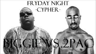 Biggie vs 2Pac Cypher Rap Battle  Shoot Em Breath Away Fryday Night Hip Hop 80s Mashup Remix [upl. by Triley5]