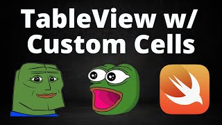 How to Make a TableView w Custom Cells Programmatically Swift UIKit [upl. by Tezil767]