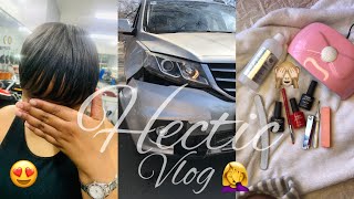 Weekly vlog Fun walk Accident Cut my hair vlogs sayoutubers akhonayawa [upl. by Ellimak]