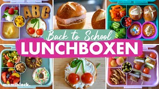 Einfache Brotdosenideen BACK 2 SCHOOL  Lunchbox  Schule amp Kindergarten  mamiblock [upl. by Hickie]