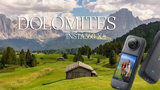 Val Gardena Dolomites 4K  INSTA360 X4 [upl. by Schober]