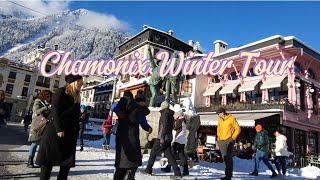 Chamonix France  A Captivating Winter Journey in 4K Snow Walk [upl. by Idissac]