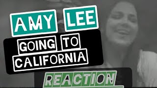 Amy Lee quotGoing to Californiaquot Zeppelin cover reaction [upl. by Llertnahs]