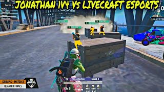 Jonathan 1v4 Clutch Vs Livecraft Esports In PMIS QuarterFinals 2020 [upl. by Hsiekal]