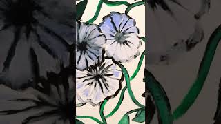 Painting Vines and Flowers Full Painting artworkartistart [upl. by Tichon]