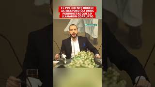 ultimahora El Presidente Bukele se molesta y así le acaba de responder a unos periodistas 🚨 [upl. by Yrffoeg]