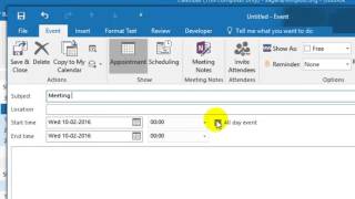 How to send a meeting request in Outlook [upl. by Ilowell646]