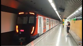 🚇 TMB 7000 L3 Metro de Barcelona sortint de Sants Estació  272024 [upl. by Liss]