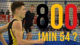 Championnat de Belgique 2022  800m Indoor  Objectif nouveau record [upl. by Fiorenze]