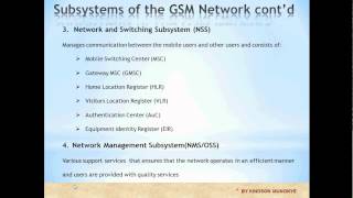 GSM Network Architecture Part II [upl. by Anaik]