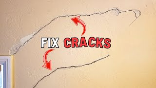 How To Fix a Crack in a Wall or Ceiling  Easy DIY [upl. by Norihs937]