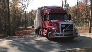 Semi Truck 18 wheeler backing in to our drive way with 53 trailer Tough [upl. by Nanor641]