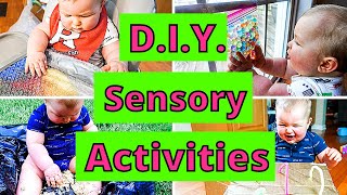 EASY DIY SENSORY PLAY ACTIVITIES FOR BABIES  10 BABY SENSORY PLAY IDEAS [upl. by Melba]