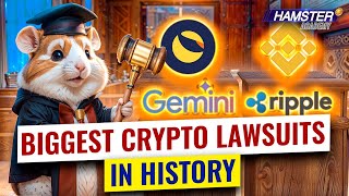 From Gemini to Ripple Top crypto lawsuits you need to know ⚡️ Hamster Academy [upl. by Sokem]