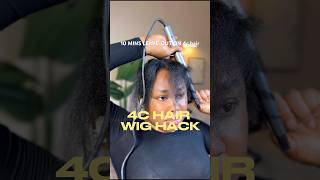 Lace wigs are destroying your edgesSo try this wig hack leaveout 4chair sewin naturalhairstyles [upl. by Byrd826]