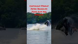 Standup Jetski Double Backflip Awesome Jetski Flips and Tricks jetski flips flipsandtricks [upl. by Ariay]