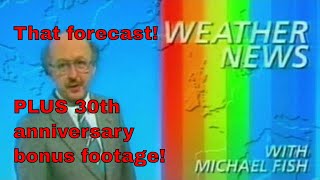 Michael Fish hurricane video 1987  NEW Michael fish hurricane video update [upl. by Sokram]