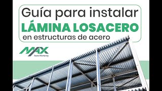 Guía para instalar Lámina Losacero en estructuras de acero [upl. by Jemy]