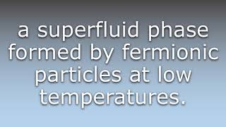 What does Fermionic condensate mean [upl. by Ybsorc415]