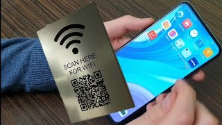 How to scan wifi qr code in huawei y9s  Huawei y9s wifi qr code scanner [upl. by Romo]