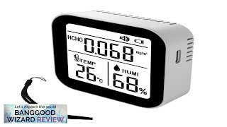 3 in 1 Air Quality Monitor High Accurate HCHO Formaldehyde Temperature Humidity Review [upl. by Kermy]