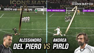 Italian FK Legends Go Head to Head Icons Match Shooting Challenge [upl. by Atse]