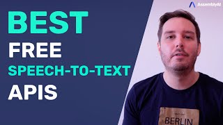 Best Free SpeechToText APIs and Open Source Libraries [upl. by Rosalinde]