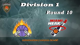 Atlasbasket  Div 1Round 10  INDIANA PAGERS vs MIAMI HEAK [upl. by Manfred]