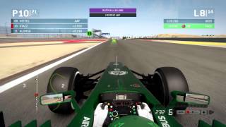 F1 2013 PC  Carrière Ep 7  Course Bahrein [upl. by Nylarad]