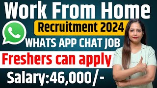 Earn Rs46000Month 🔥 Permanent Work From Home Job  Online Job At Home  Latest Jobs For Freshers [upl. by Arezzini829]