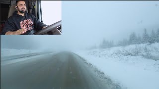 Going Up Coquihalla In Snow Vancouver to Kamloops Vlog [upl. by Einahets782]