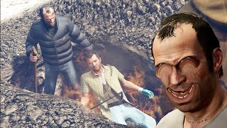 Trevor and Michael have returned to North Yankton！In traffic at a speed of 9999999  GTA5 [upl. by Niven399]