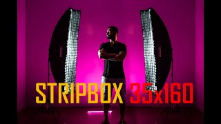 STRIPBOX 35x160 GODOX COM GRID  REVIEW [upl. by Ardyce914]