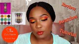 New Juvias Place Zulu Palette  Review Swatches amp Tutorial  Dania Lanese [upl. by Ellenahs]